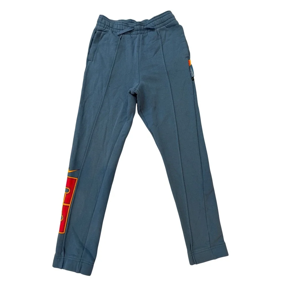 Nike LeBron James Strive For Greatness Blue Fleece Sweatpants Joggers Boys xL